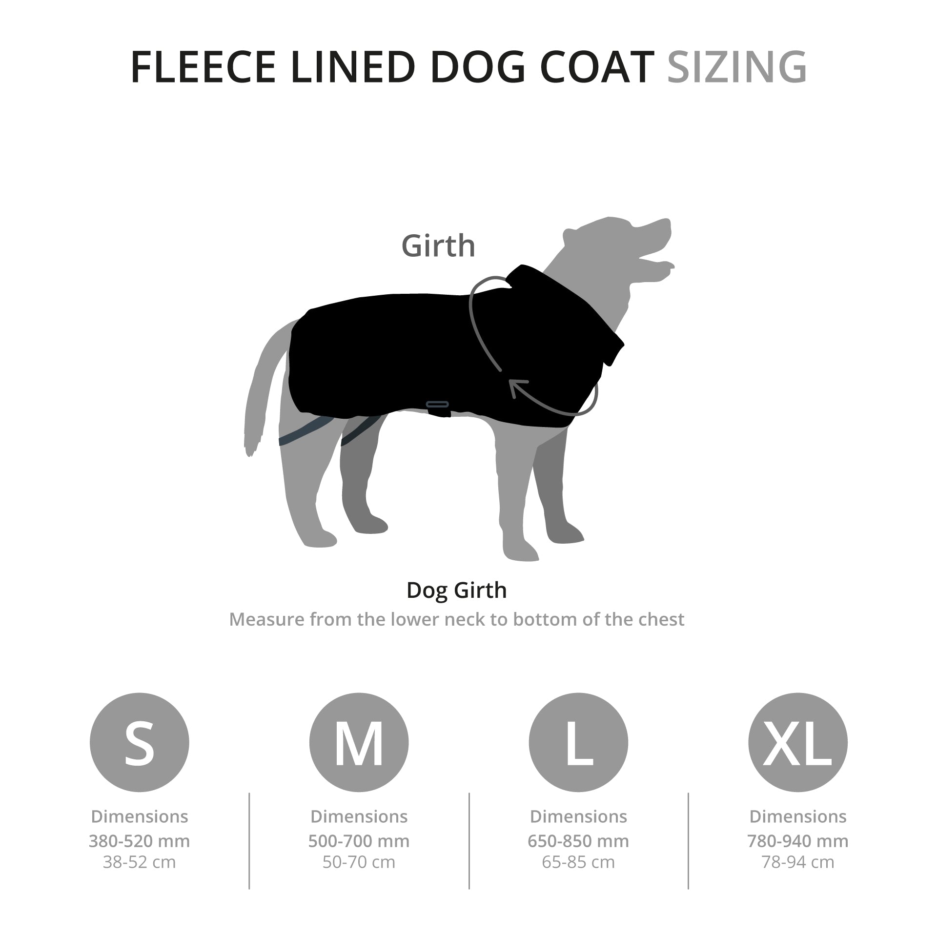 Fleece Lined Dog Coat Mountain Paws